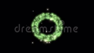 金星能量环，射线光环空间，圆形椭圆孔，隧道点粒子。